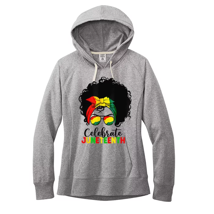 Juneteenth Celebrate 1865 Black History American African Women's Fleece Hoodie