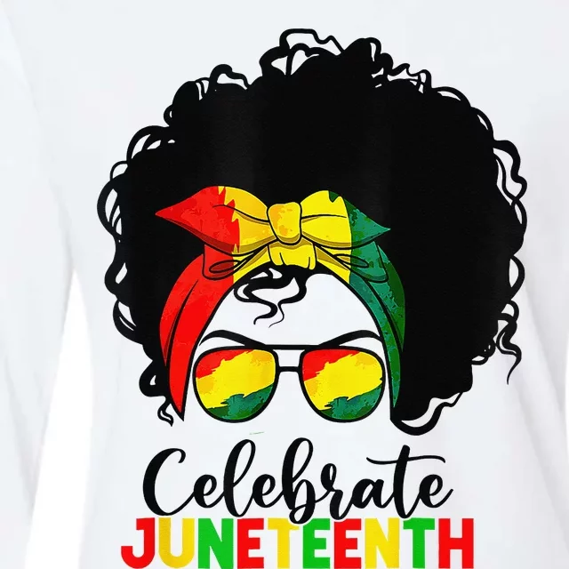 Juneteenth Celebrate 1865 Black History American African Womens Cotton Relaxed Long Sleeve T-Shirt