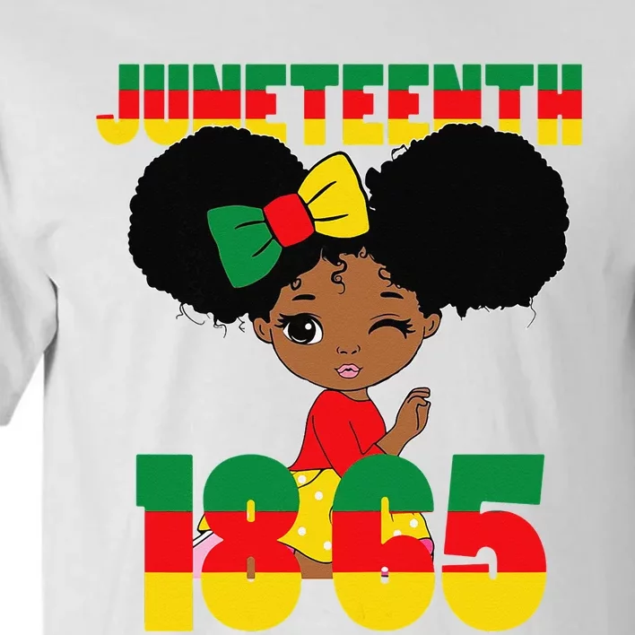 Juneteenth Celebrating 1865 Black Tall T-Shirt