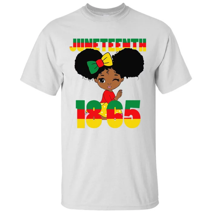 Juneteenth Celebrating 1865 Black Tall T-Shirt