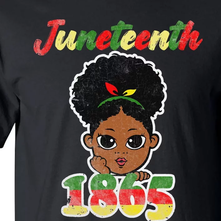 Juneteenth Celebrating 1865 Cute Black African Tall T-Shirt