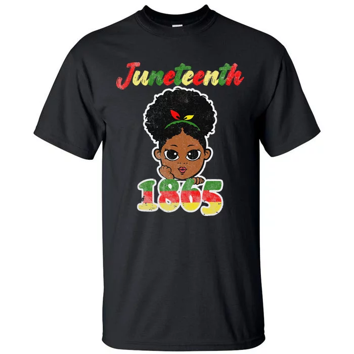 Juneteenth Celebrating 1865 Cute Black African Tall T-Shirt