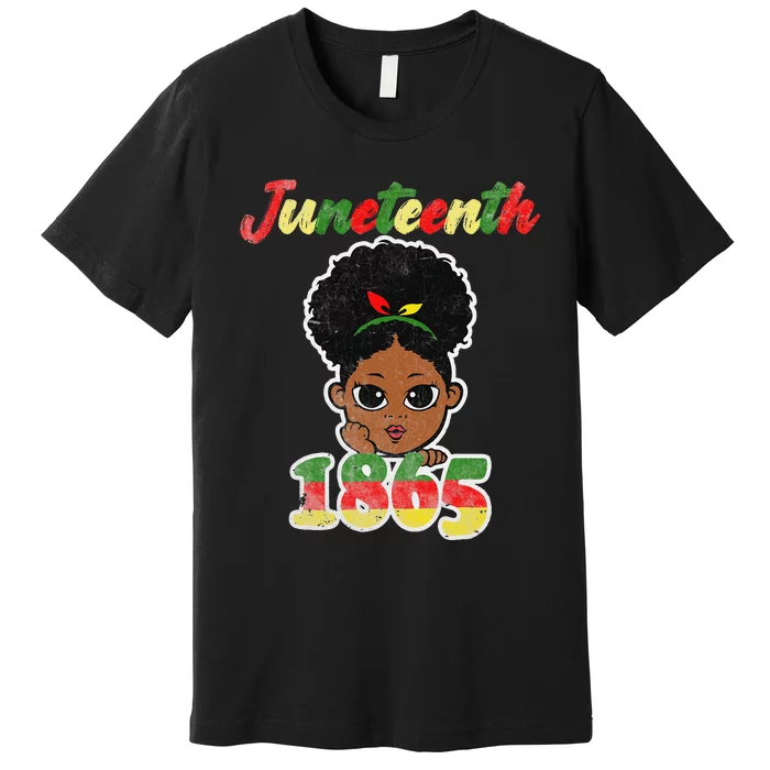 Juneteenth Celebrating 1865 Cute Black African Premium T-Shirt