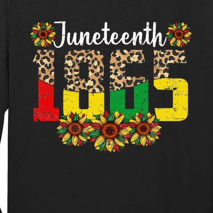 Juneteenth Celebrate 1865 Black History African American Tall Long Sleeve T-Shirt