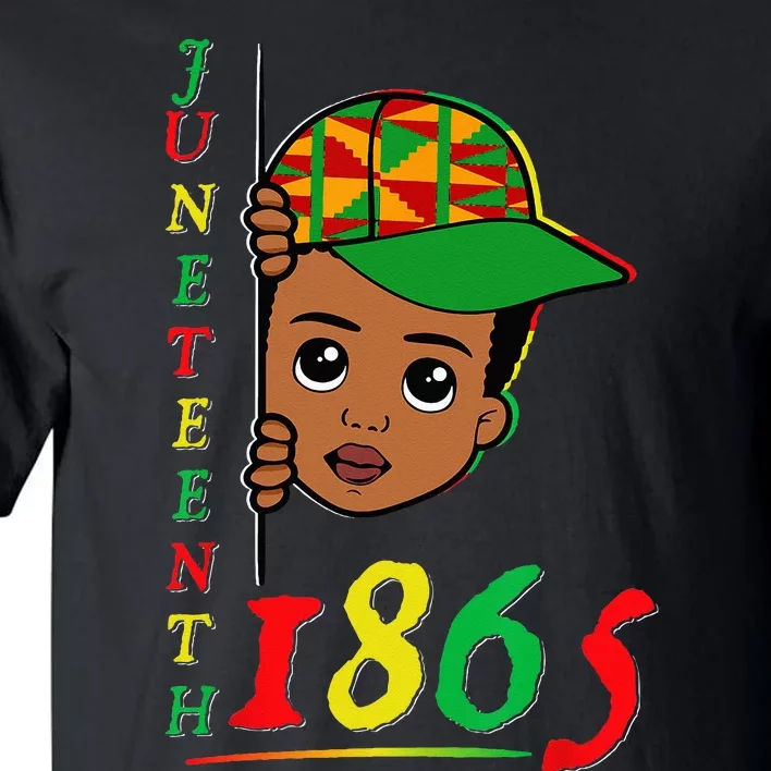 Juneteenth Celebrating 1865 Black Tall T-Shirt