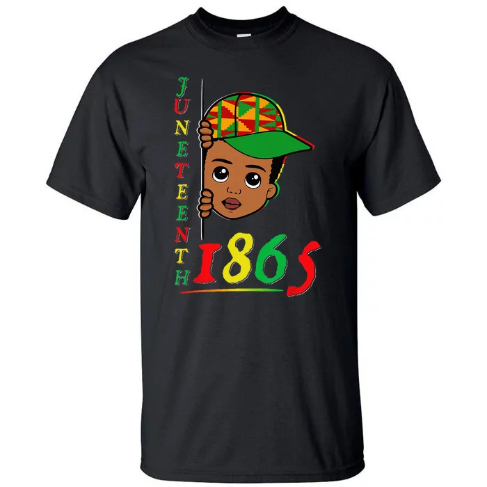 Juneteenth Celebrating 1865 Black Tall T-Shirt