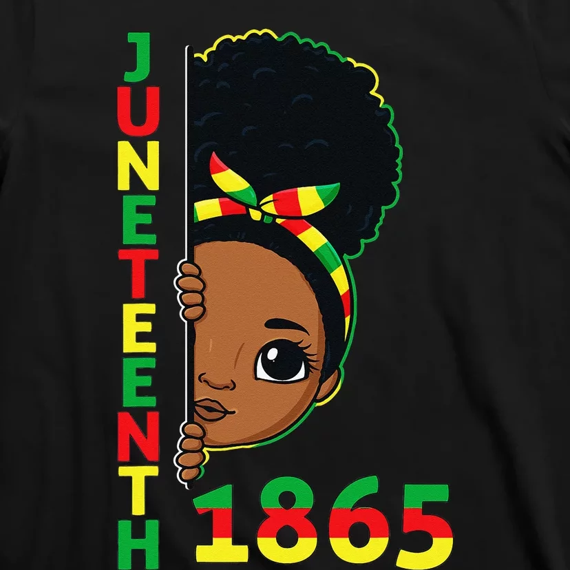 Juneteenth Celebrating 1865 Brown Skin Princess T-Shirt