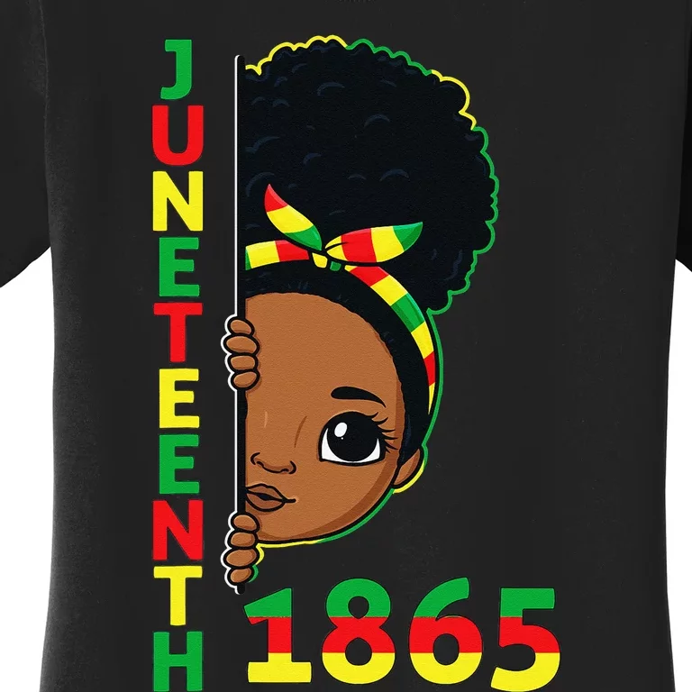 Juneteenth Celebrating 1865 Brown Skin Princess Women's T-Shirt