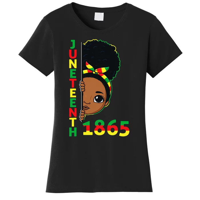 Juneteenth Celebrating 1865 Brown Skin Princess Women's T-Shirt