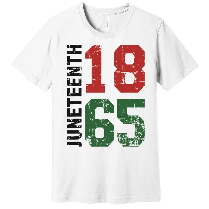 Juneteenth celebrating 1865 black american history Premium T-Shirt