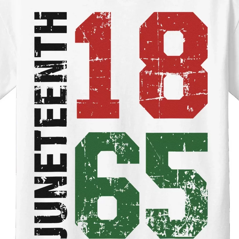 Juneteenth celebrating 1865 black american history Kids T-Shirt