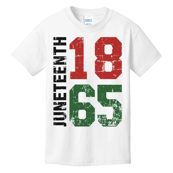 Juneteenth celebrating 1865 black american history Kids T-Shirt