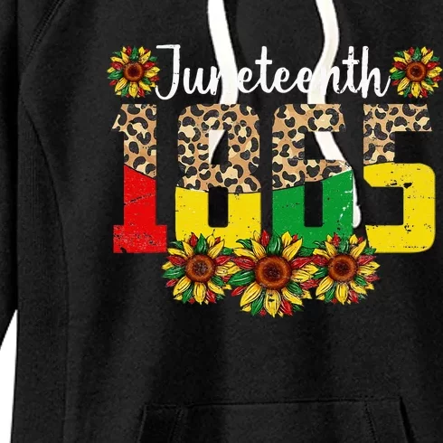 Juneteenth Celebrate 1865 Black History African American Women's Fleece Hoodie