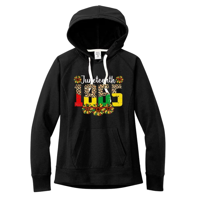 Juneteenth Celebrate 1865 Black History African American Women's Fleece Hoodie