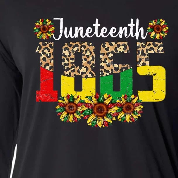 Juneteenth Celebrate 1865 Black History African American Cooling Performance Long Sleeve Crew