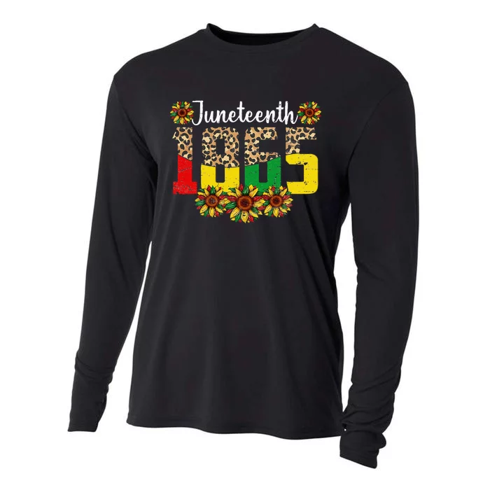 Juneteenth Celebrate 1865 Black History African American Cooling Performance Long Sleeve Crew