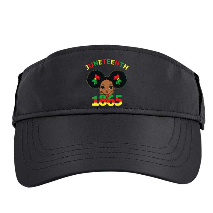 Juneteenth Celebrating 1865 Cute Brown Skin Adult Drive Performance Visor