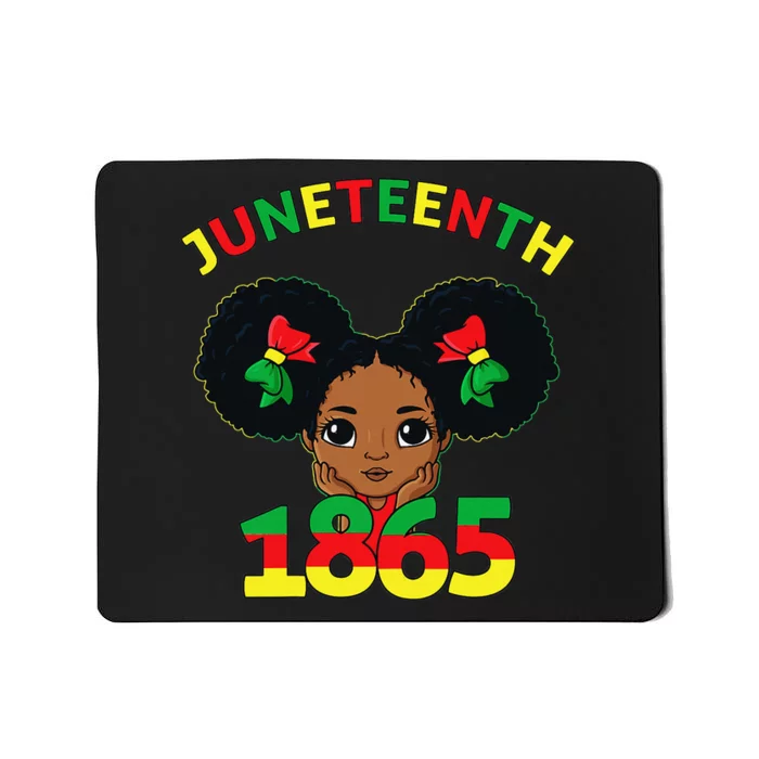 Juneteenth Celebrating 1865 Cute Brown Skin Mousepad