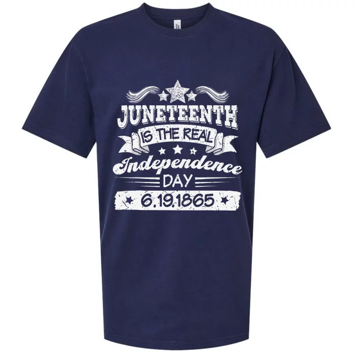 Juneteenth Celebrate 1865 Black History African American Sueded Cloud Jersey T-Shirt