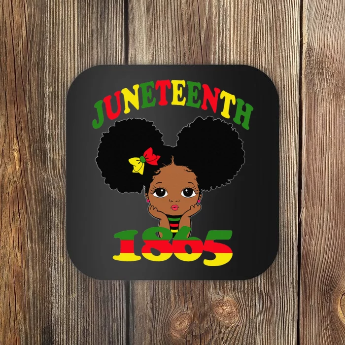 Juneteenth Celebrating 1865 Cute Black Coaster