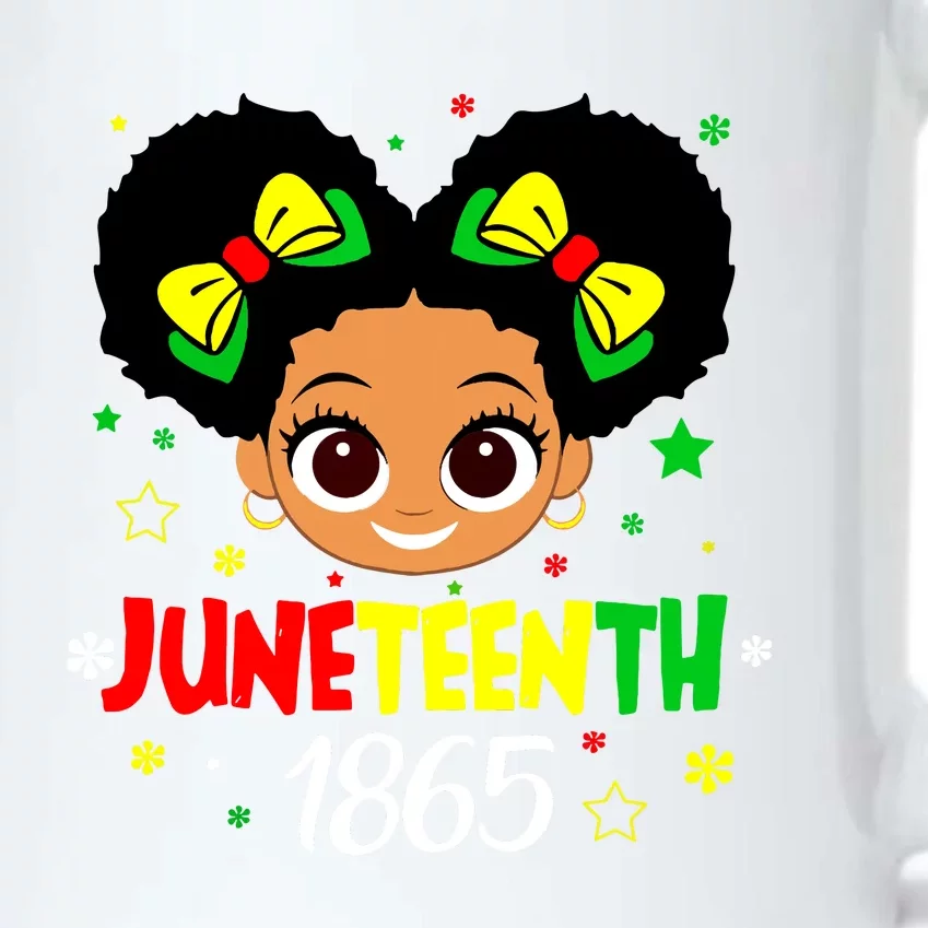 Juneteenth Celebrating 1865 Cute Black Girl Black Color Changing Mug