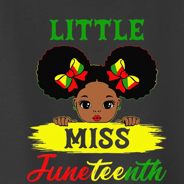 Juneteenth Celebrating 1865 Cute Black Toddler T-Shirt