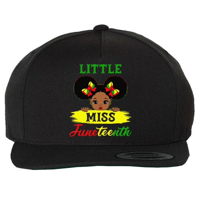 Juneteenth Celebrating 1865 Cute Black Wool Snapback Cap