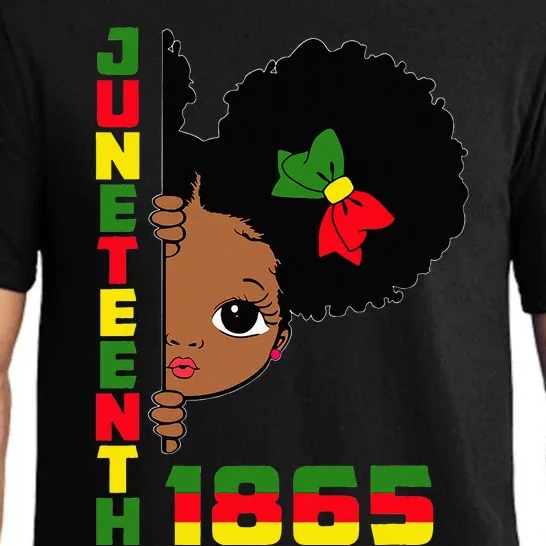 Juneteenth Celebrating 1865 Cute Black Pajama Set