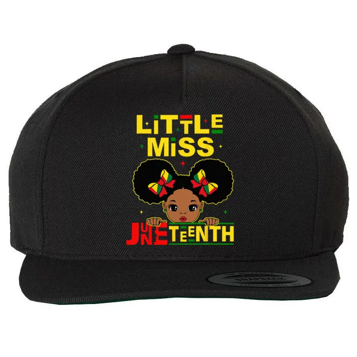 Juneteenth Celebrating 1865 Cute Black Wool Snapback Cap