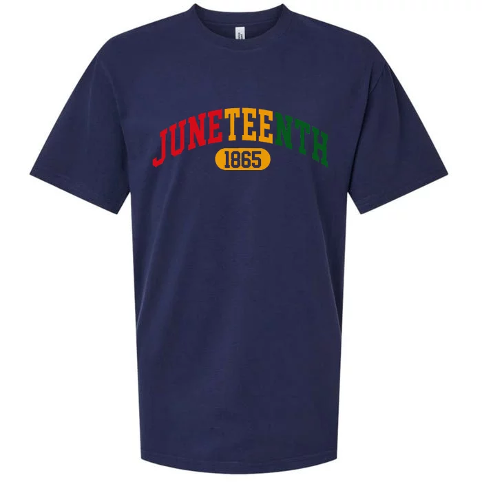 Juneteenth Celebrate 1865 Black History African American Sueded Cloud Jersey T-Shirt