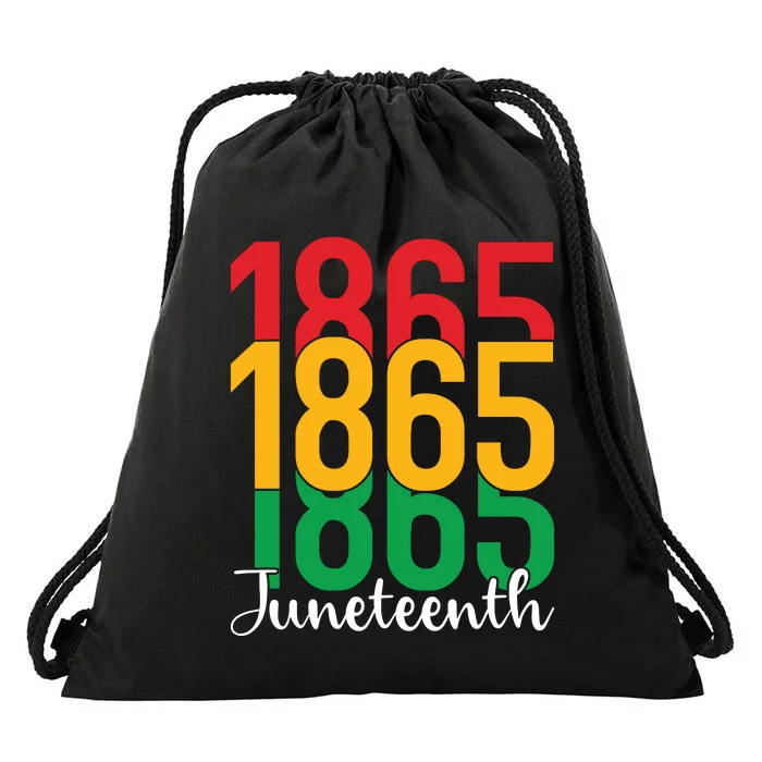 Juneteenth Celebration 1865 Drawstring Bag