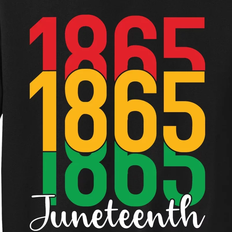 Juneteenth Celebration 1865 Tall Sweatshirt