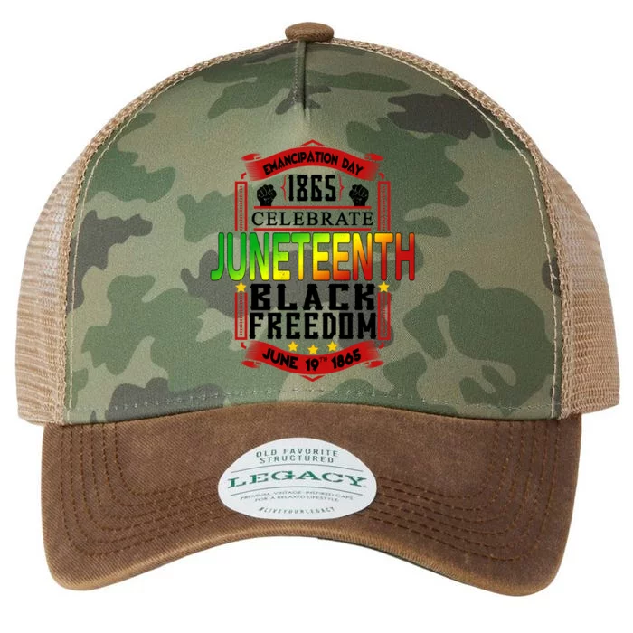 Juneteenth Celebrate 1865 Freedom Juneteenth Celebration Gift Legacy Tie Dye Trucker Hat