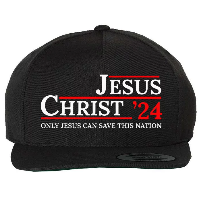 Jesus Christ 24 Only Jesus Can Save This Nation Wool Snapback Cap