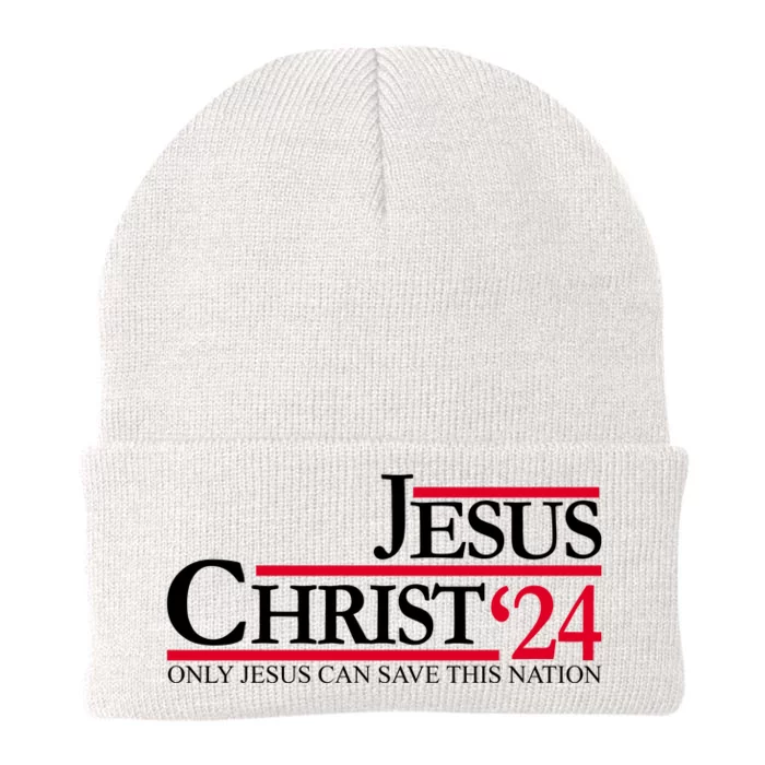 Jesus Christ 2024 Only Jesus Can Save This Nation Knit Cap Winter Beanie