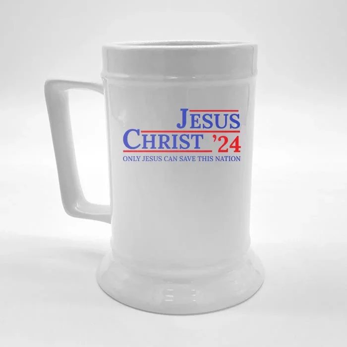 Jesus Christ 24 Only Jesus Can Save This Nation Front & Back Beer Stein