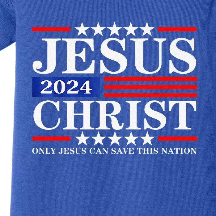 Jesus Christ 2024 Only Jesus Can Save This Nation Premium Baby Bodysuit