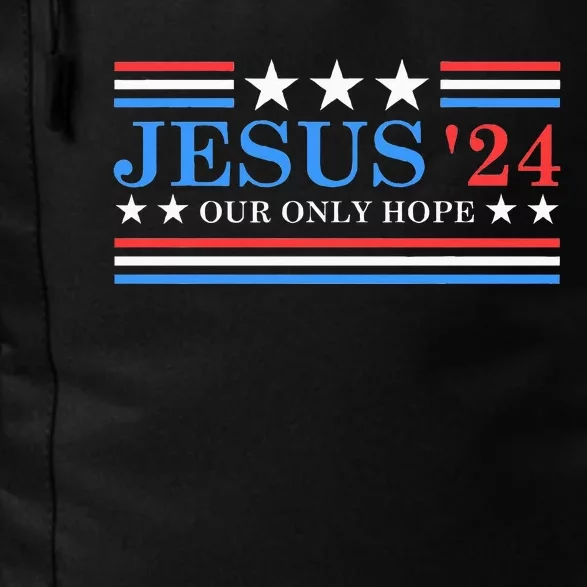 Jesus Christ 2024 President Usa Election Political Parody Daily Commute Backpack