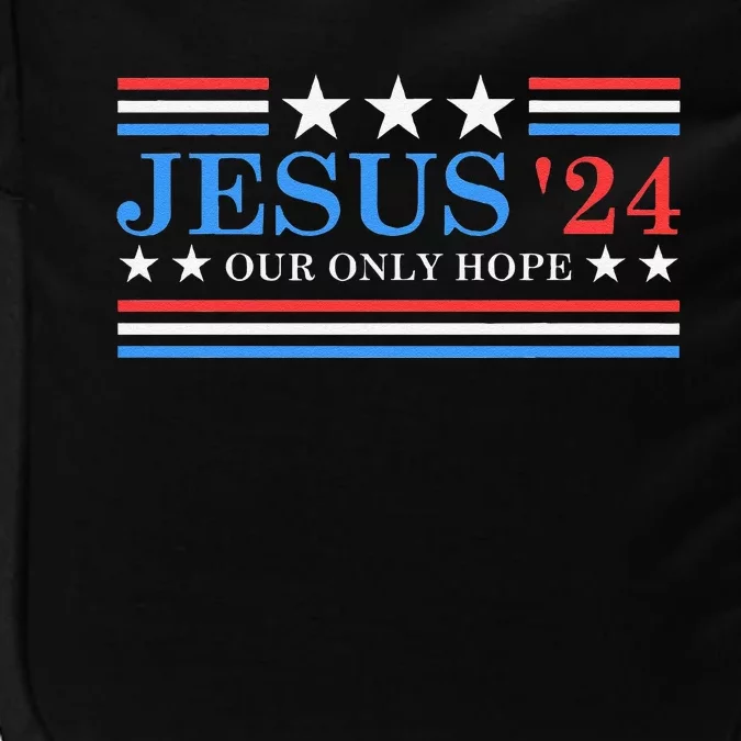 Jesus Christ 2024 President Usa Election Political Parody Impact Tech Backpack