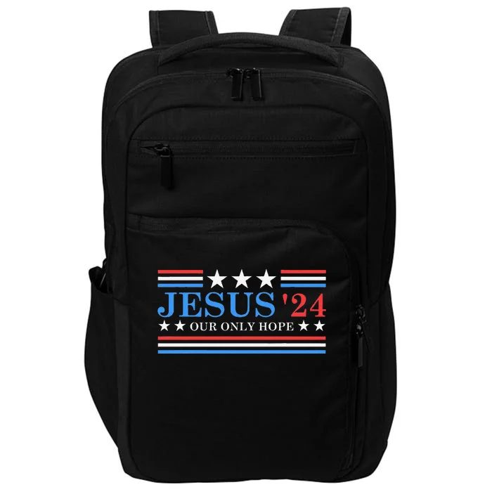 Jesus Christ 2024 President Usa Election Political Parody Impact Tech Backpack