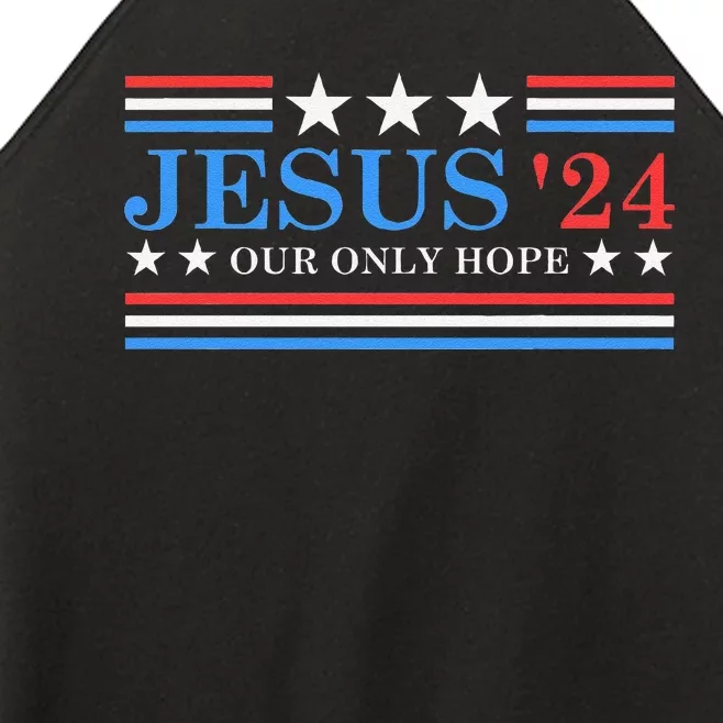 Jesus Christ 2024 President Usa Election Political Parody Women’s Perfect Tri Rocker Tank