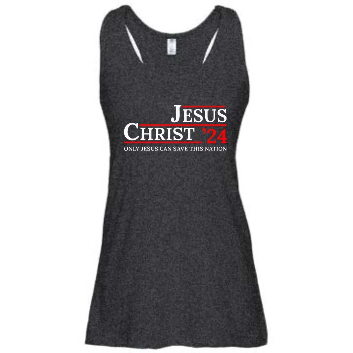 Jesus Christ 24 Only Jesus Can Save This Nation Ladies Essential Flowy Tank