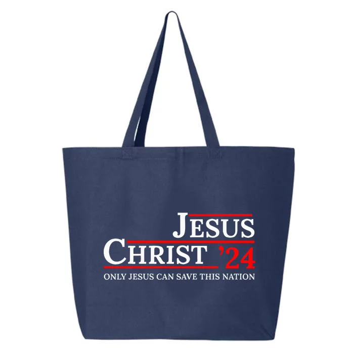 Jesus Christ 24 Only Jesus Can Save This Nation 25L Jumbo Tote