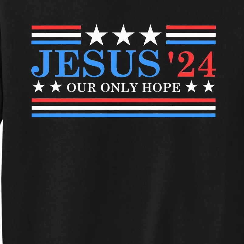 Jesus Christ 2024 President Usa Election Political Parody Sweatshirt