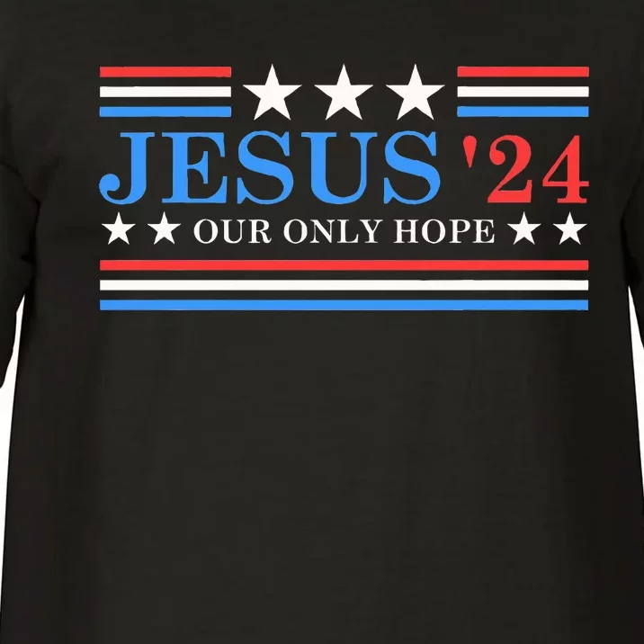 Jesus Christ 2024 President Usa Election Political Parody Comfort Colors T-Shirt