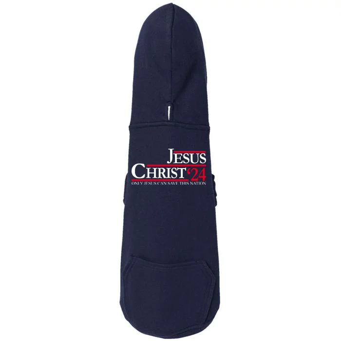 Jesus Christ 24 Only Jesus Can Save This Nation Doggie 3-End Fleece Hoodie