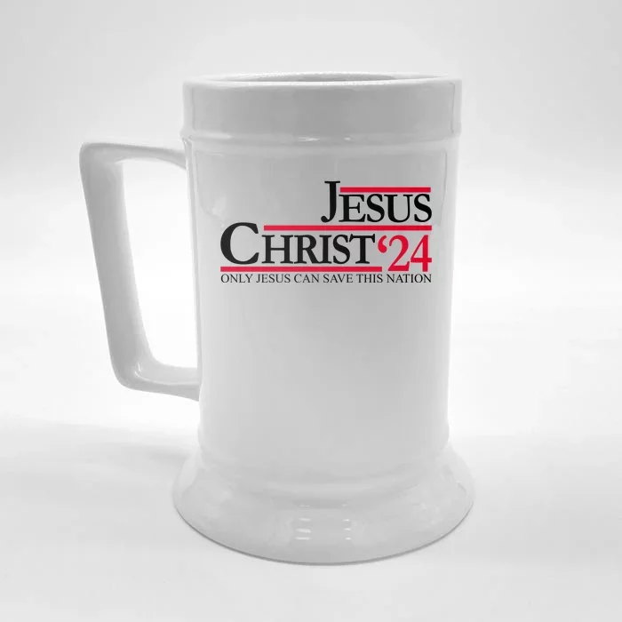 Jesus Christ 24 Only Jesus Can Save This Nation Front & Back Beer Stein