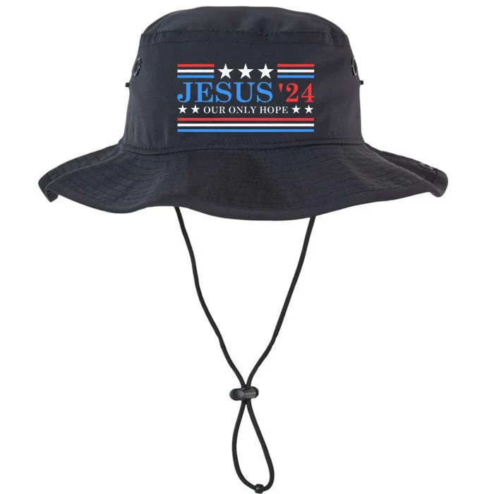 Jesus Christ 2024 President USA Election Political Parody Legacy Cool Fit Booney Bucket Hat