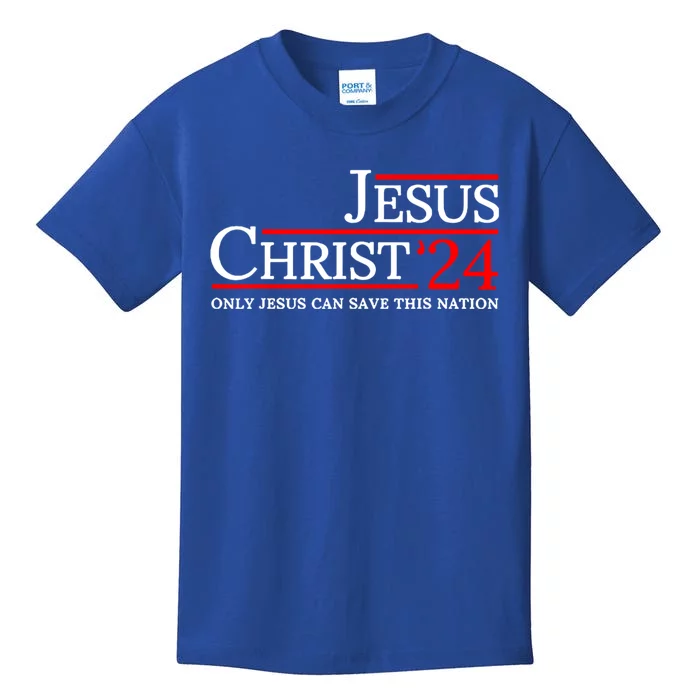 Jesus Christ 2024 Only Jesus Can Save This Nation Kids T-Shirt