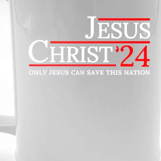 Jesus Christ 2024 Only Jesus Can Save This Nation Front & Back Beer Stein